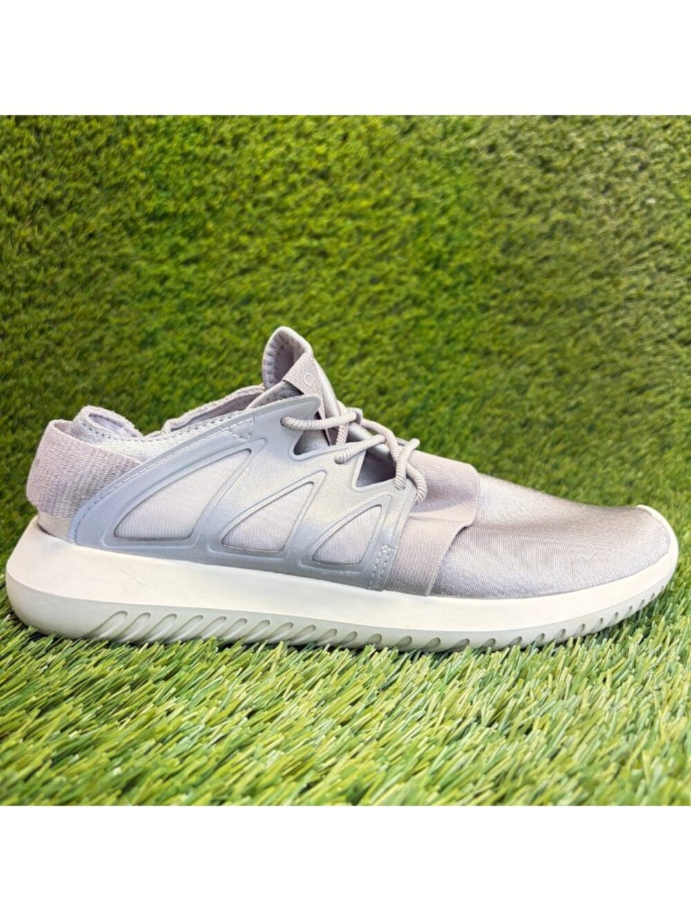 Adidas Tubular Viral Womens Size 7.5 Silver Gray Athletic Running Shoes Sneakers
